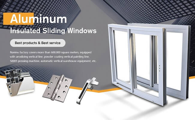 finestra di scivolamento di alluminio