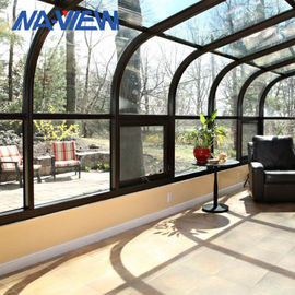 Sunroom di vetro di alluminio prefabbricato dell'interno di recinzione del patio di 4 stagioni