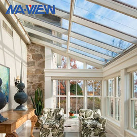 Porcellana 4 stagioni scelgono il Sunroom del tetto del pendio tutta l&#039;aggiunta di vetro di recinzioni del Sunroom fabbrica