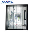 Finestra di alluminio della porta della doppia stoffa per tendine di vetro economizzatrice d'energia con il sistema di Superhouse fornitore
