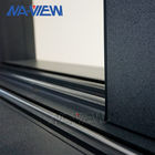 Porta nera di progettazione tinta camera da letto di prezzi di Guangdong NAVIEW che fa scorrere finestra di alluminio fornitore