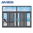 La singola radura di Guangdong NAVIEW ha temperato la finestra di scivolamento di alluminio di colore nero di alluminio di vetro della struttura fornitore