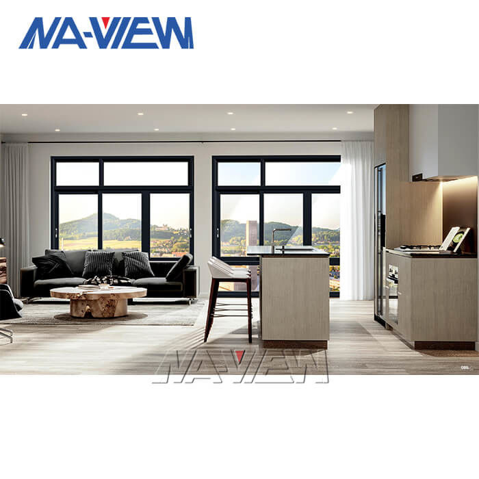 Prezzo di vetro di alluminio economico della finestra e della porta di scivolamento della nuova immagine di progettazione di Guangdong NAVIEW doppio fornitore