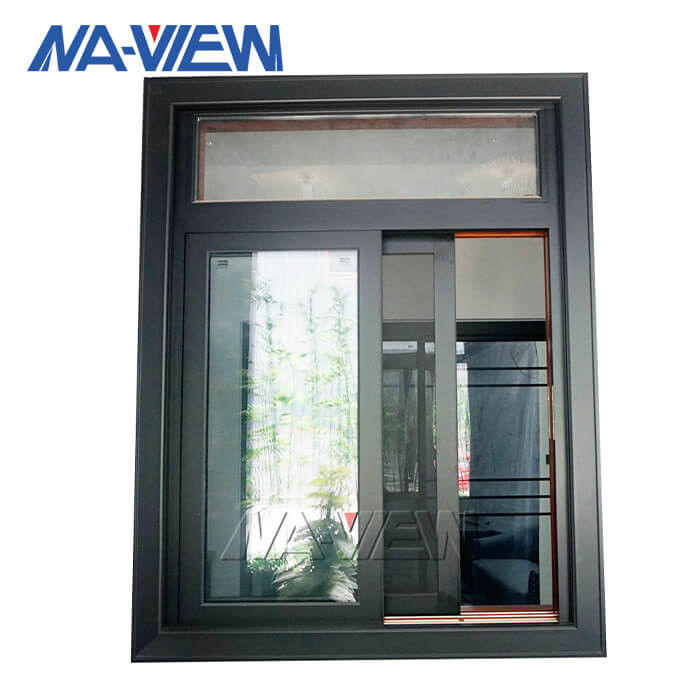 Grande finestra di scivolamento di alluminio del nero della finestra di scivolamento di Guangdong NAVIEW con la maglia fornitore