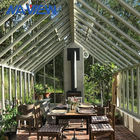 Sunroom bianco su misura della serra di vetro del giardino per residenziale fornitore