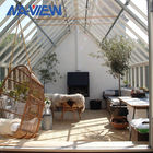 Sunroom bianco su misura della serra di vetro del giardino per residenziale fornitore